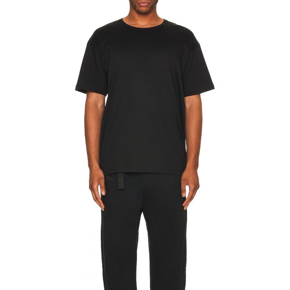 ACRONYM S24-PR-A logo back Cotton Tee in Black Large Mens Short Sleeve t-shirt